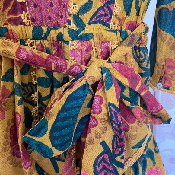 NWT FARM Rio Cotton Ruffle Mini Dress Size S - Picture 11 of 15